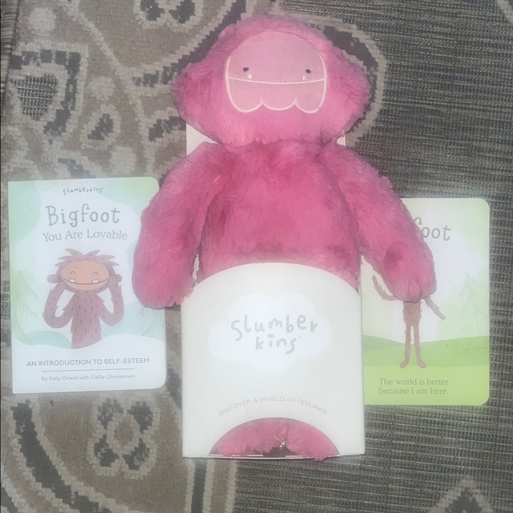 Slumberkins Pink Bigfoot New in Box